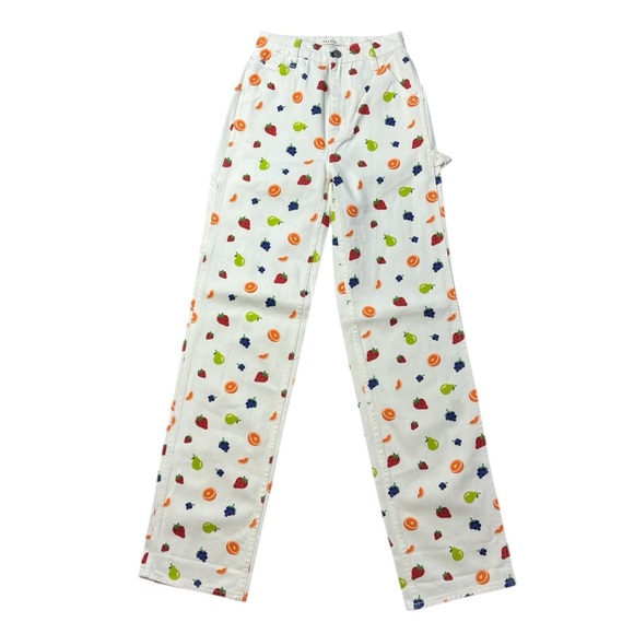 PacSun Denim - PacSun 90's Boyfriend Carpenter Fruit Salad Jeans - size 23 NWT